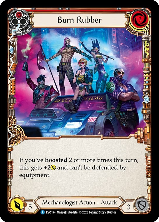 Image for Burn Rubber (Bright Lights) (EVO154) - Flesh and Blood TCG