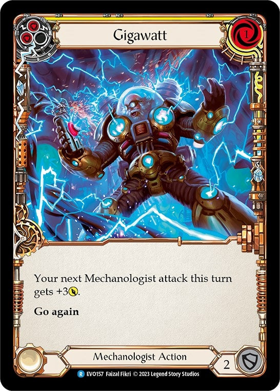Image for Gigawatt (Yellow) (Bright Lights) (EVO157) - Flesh and Blood TCG