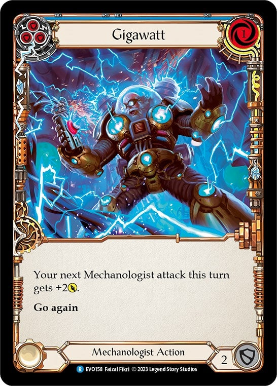 Image for Gigawatt (Blue) (Bright Lights) (EVO158) - Flesh and Blood TCG
