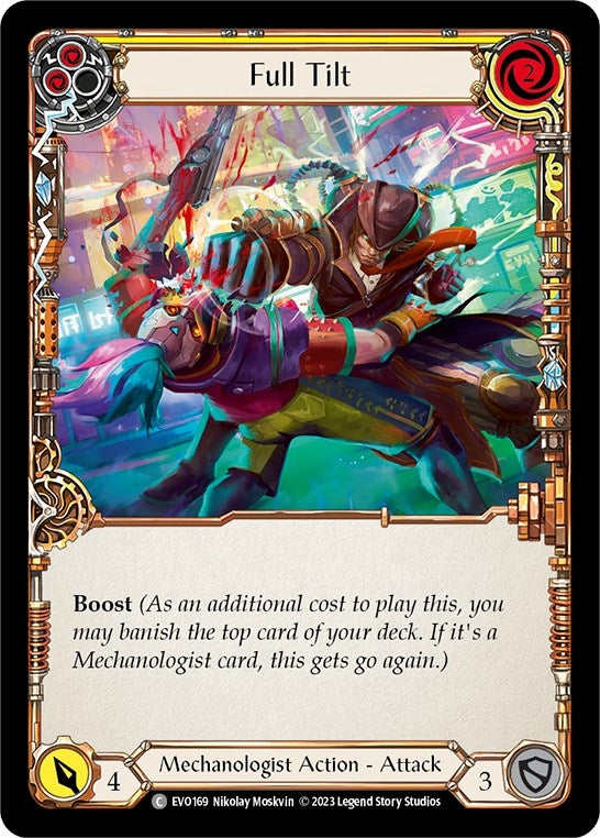 Image for Full Tilt (Yellow) (Bright Lights) (EVO169) - Flesh and Blood TCG