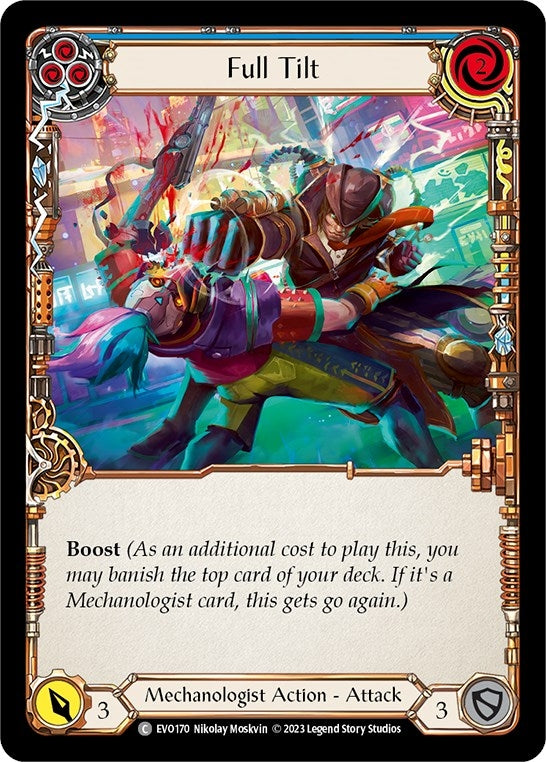 Image for Full Tilt (Blue) (Bright Lights) (EVO170) - Flesh and Blood TCG