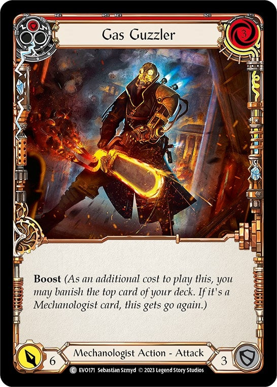 Image for Gas Guzzler (Red) (Bright Lights) (EVO171) - Flesh and Blood TCG