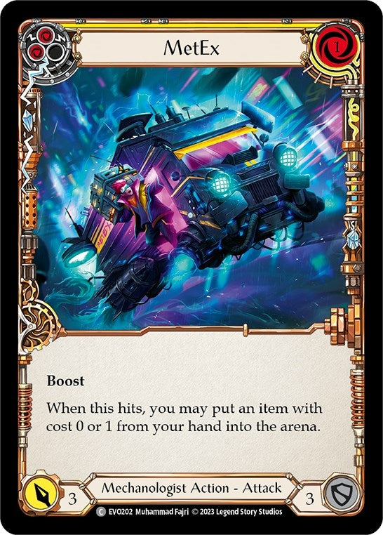 Image for MetEx (Yellow) (Bright Lights) (EVO202) - Flesh and Blood TCG