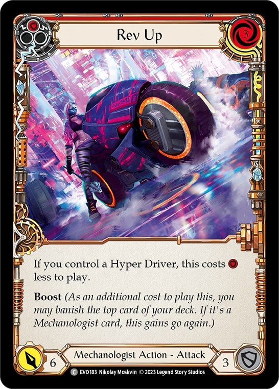 Image for Rev Up (Red) (Bright Lights) (EVO183) - Flesh and Blood TCG