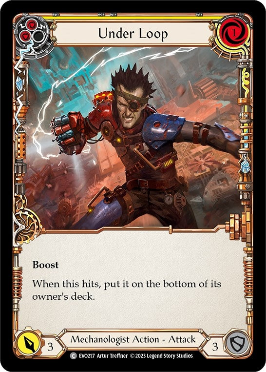 Image for Under Loop (Yellow) (Bright Lights) (EVO217) - Flesh and Blood TCG
