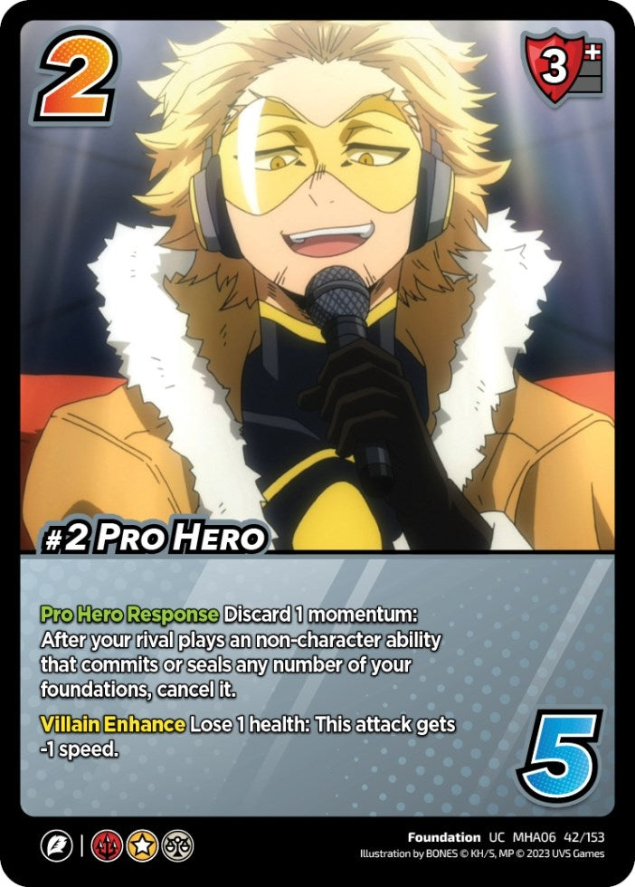 Image for #2 Pro Hero (UniVersus: My Hero Academia: Jet Burn) (42/153) - UniVersus