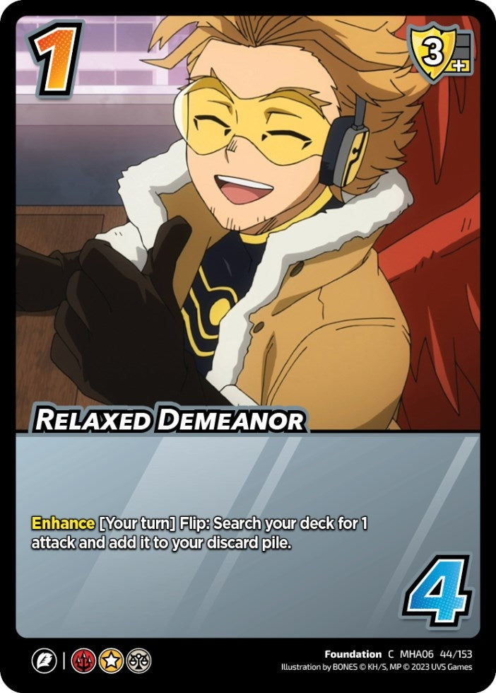 Image for Relaxed Demeanor (UniVersus: My Hero Academia: Jet Burn) (44/153) - UniVersus