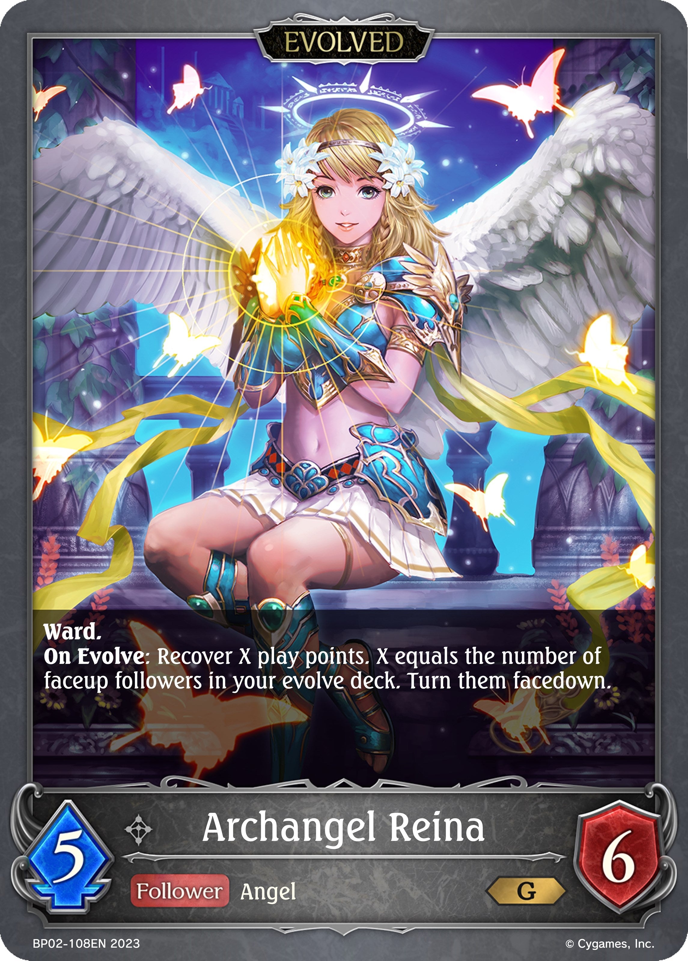 Image for Archangel Reina (Evolved) (BP02: Reign of Bahamut) (BP02-108EN) - Shadowverse: Evolve