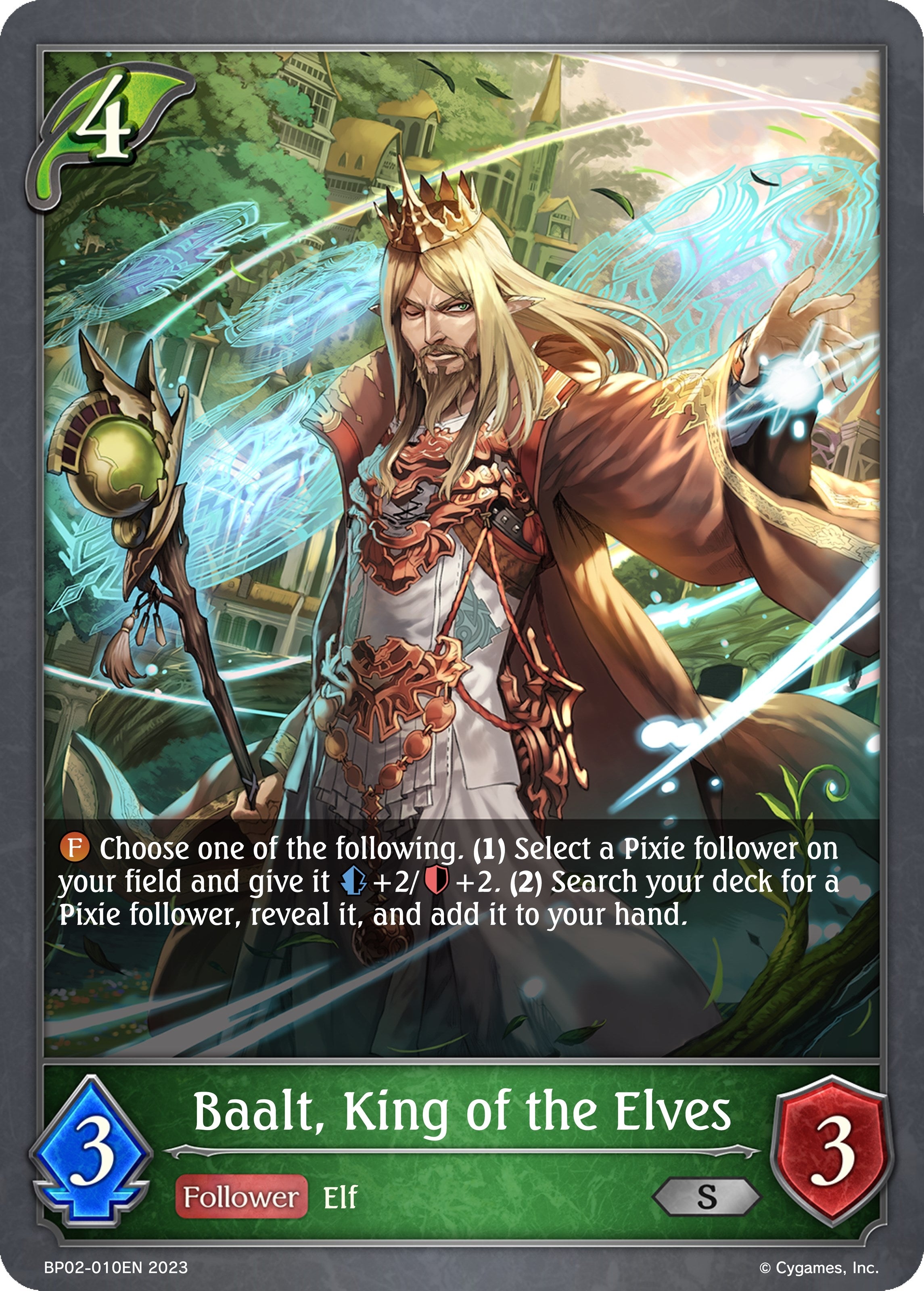 Image for Baalt, King of the Elves (BP02: Reign of Bahamut) (BP02-010EN) - Shadowverse: Evolve