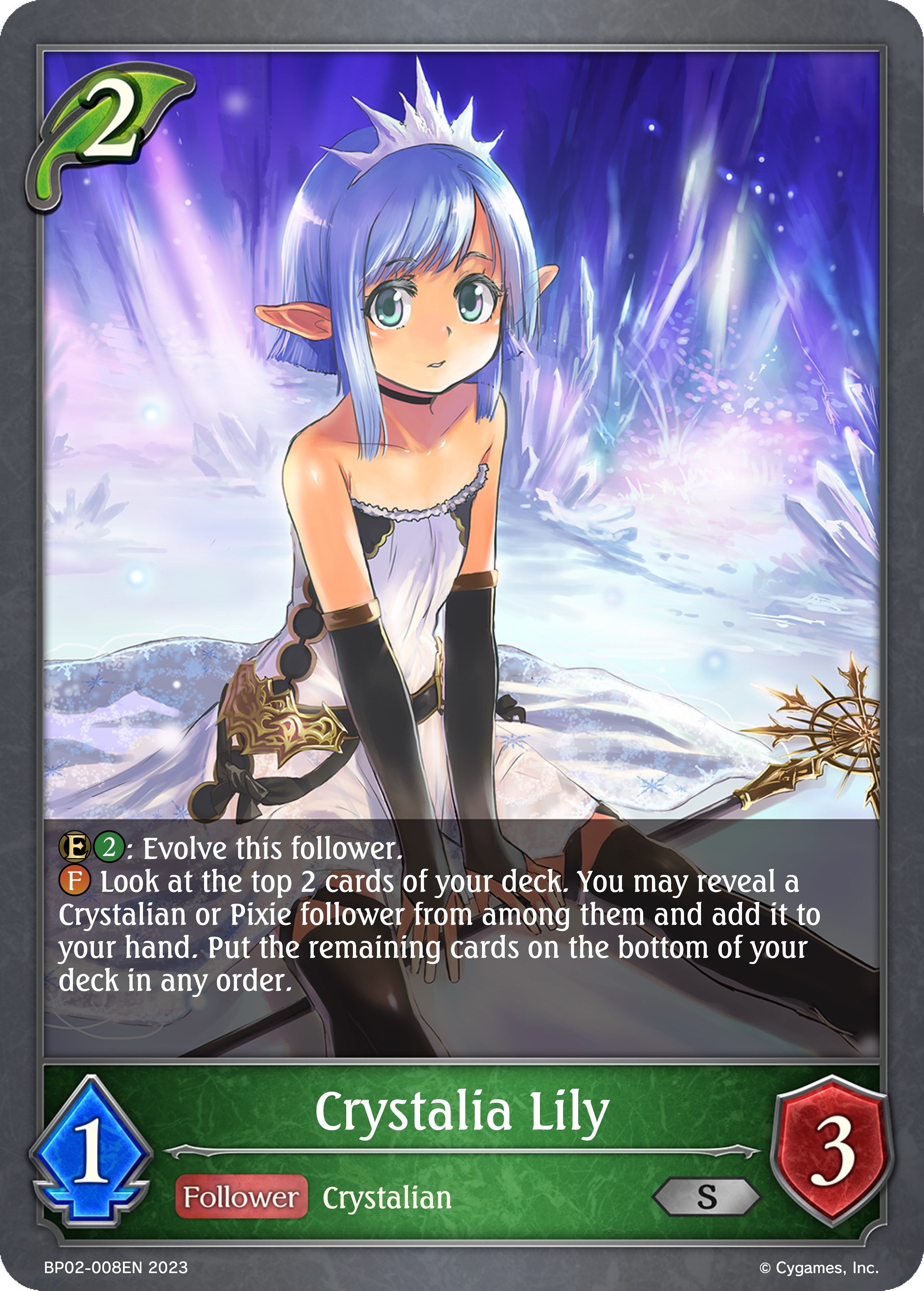 Image for Crystalia Lily (BP02: Reign of Bahamut) (BP02-008EN) - Shadowverse: Evolve