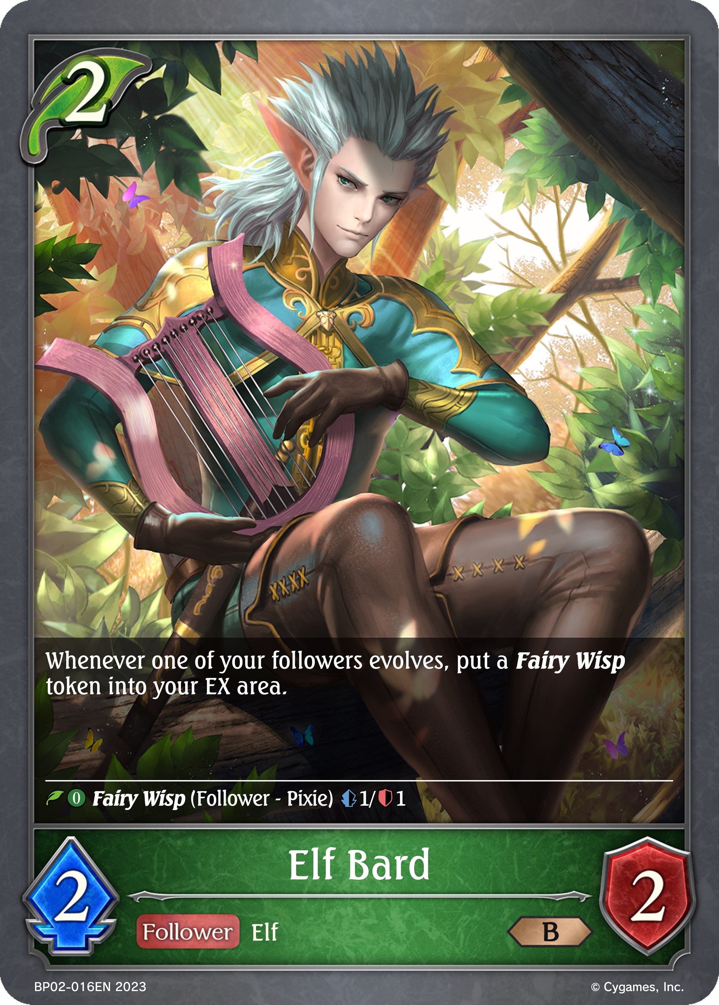 Image for Elf Bard (BP02: Reign of Bahamut) (BP02-016EN) - Shadowverse: Evolve