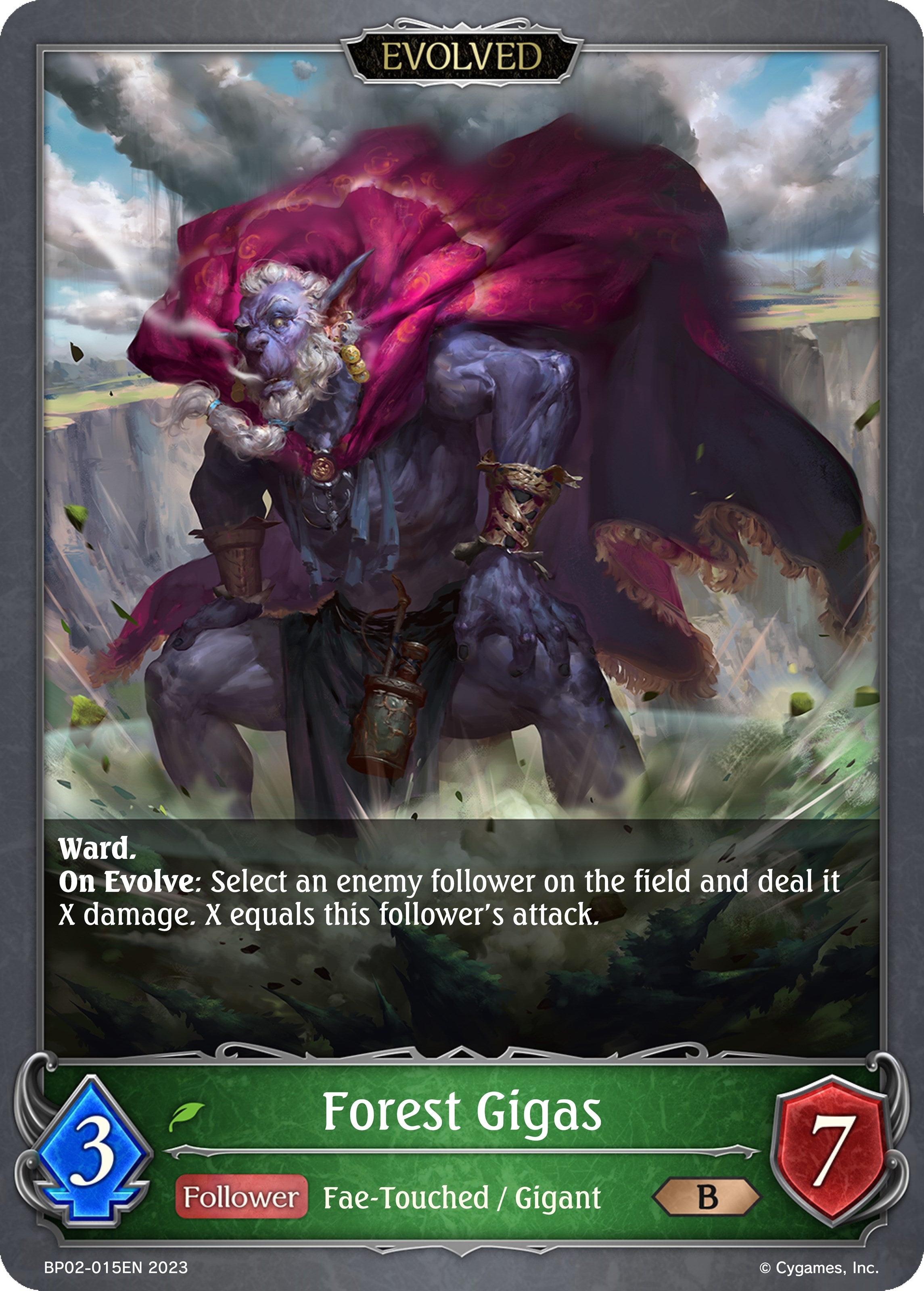 Image for Forest Gigas (Evolved) (BP02: Reign of Bahamut) (BP02-015EN) - Shadowverse: Evolve