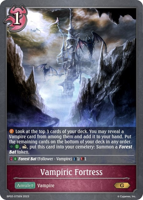 Image for Vampiric Fortress (BP02: Reign of Bahamut) (BP02-075EN) - Shadowverse: Evolve