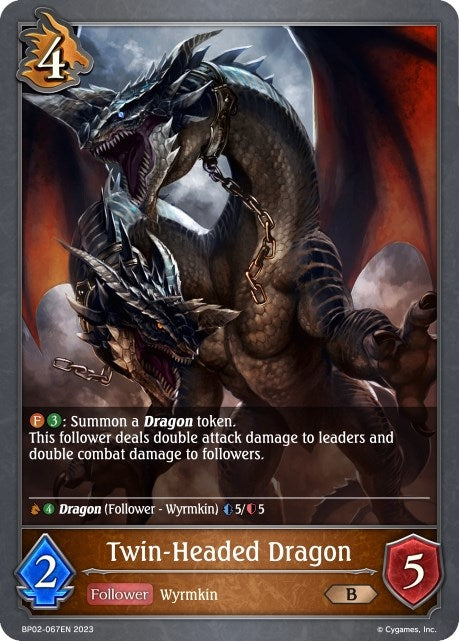 Image for Twin-Headed Dragon (BP02: Reign of Bahamut) (BP02-067EN) - Shadowverse: Evolve