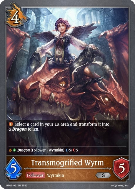Image for Transmogrified Wyrm (BP02: Reign of Bahamut) (BP02-061EN) - Shadowverse: Evolve