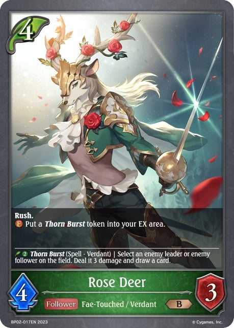 Image for Rose Deer (BP02: Reign of Bahamut) (BP02-017EN) - Shadowverse: Evolve