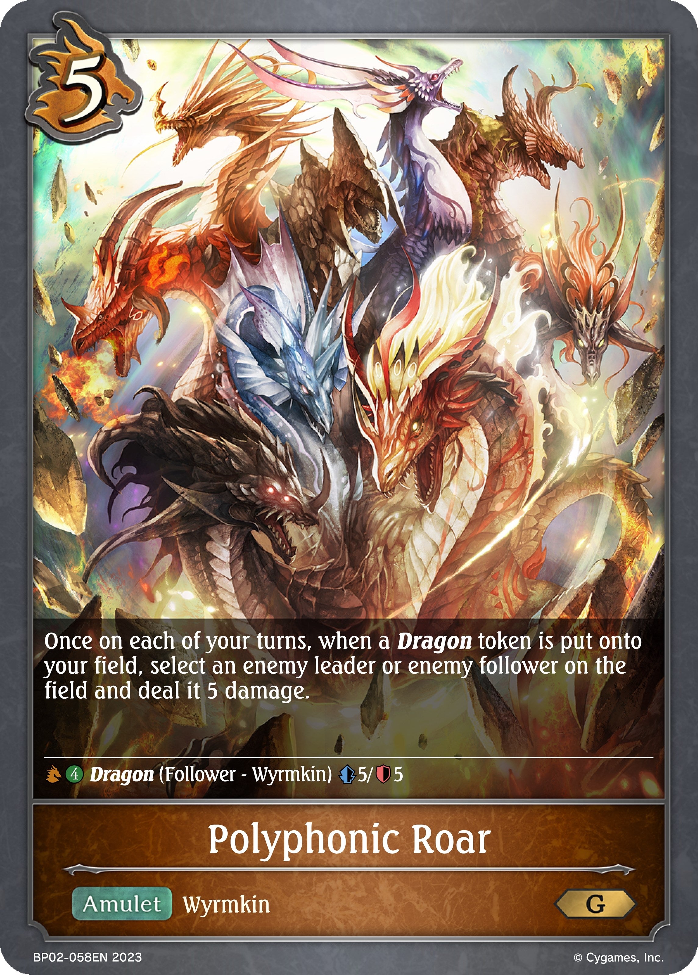 Image for Polyphonic Roar (BP02: Reign of Bahamut) (BP02-058EN) - Shadowverse: Evolve
