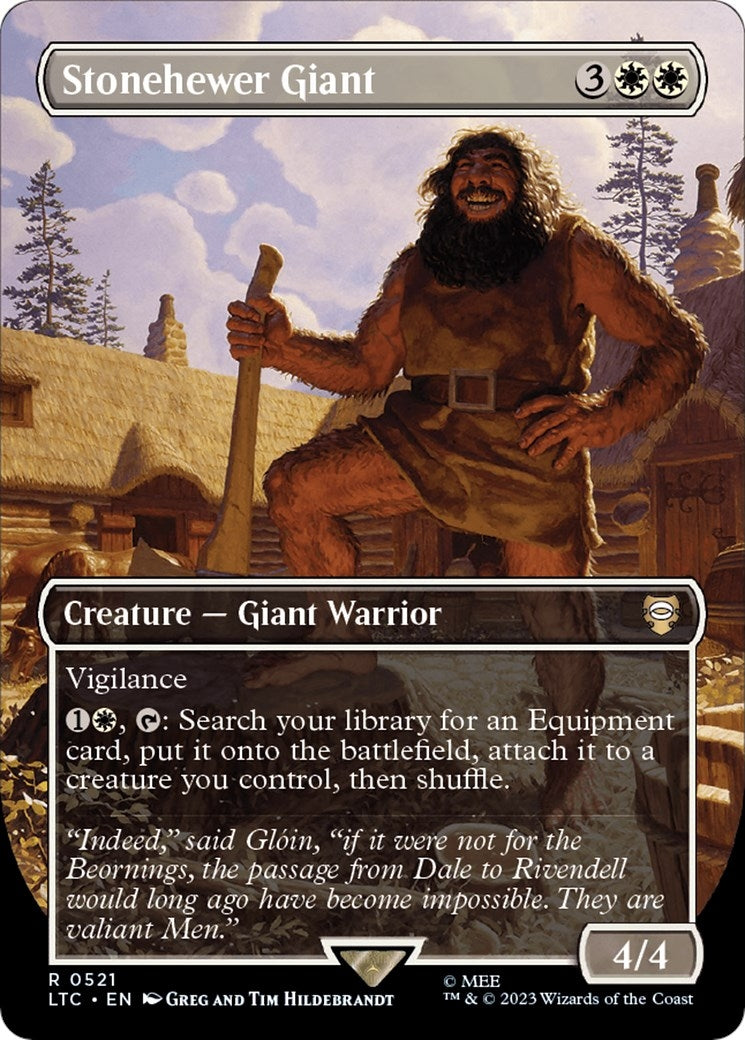 Image for Stonehewer Giant (Borderless) (Commander: The Lord of the Rings: Tales of Middle-earth) (521) - Magic: The Gathering