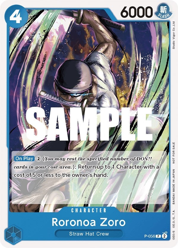 Image for Roronoa Zoro (Sealed Battle Kit Vol. 1) (One Piece Promotion Cards) (P-056) - One Piece Card Game