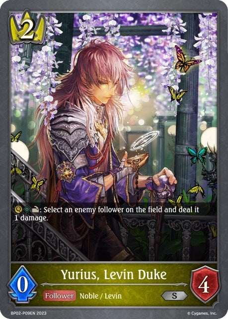 Image for Yurius, Levin Duke - P09EN (Foil) (BP02: Reign of Bahamut) (BP02-P09EN) - Shadowverse: Evolve