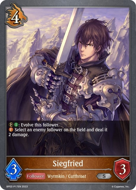 Image for Siegfried - P17EN (Foil) (BP02: Reign of Bahamut) (BP02-P17EN) - Shadowverse: Evolve