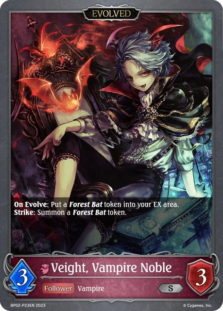 Image for Veight, Vampire Noble (Evolved) - P23EN (Foil) (BP02: Reign of Bahamut) (BP02-P23EN) - Shadowverse: Evolve