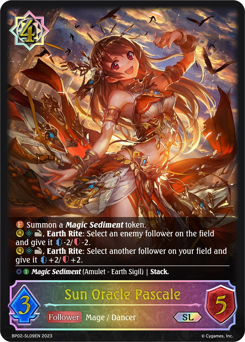 Image for Sun Oracle Pascale (SL) (BP02: Reign of Bahamut) (BP02-SL09EN) - Shadowverse: Evolve