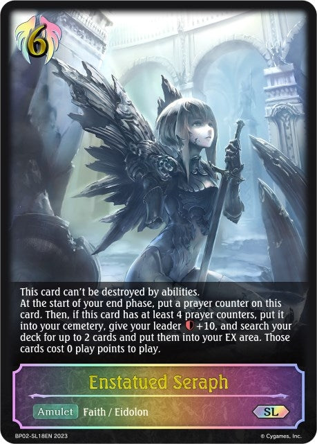 Image for Enstatued Seraph (SL) (BP02: Reign of Bahamut) (BP02-SL18EN) - Shadowverse: Evolve
