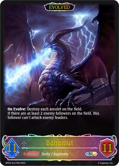 Image for Bahamut (Evolved) (SL) (BP02: Reign of Bahamut) (BP02-SL21EN) - Shadowverse: Evolve