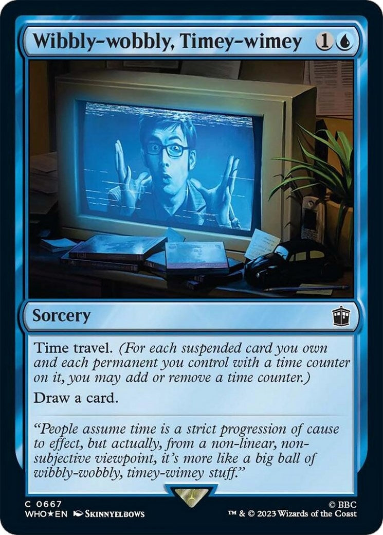 Image for Wibbly-wobbly, Timey-wimey (Surge Foil) (Universes Beyond: Doctor Who) (667) - Magic: The Gathering