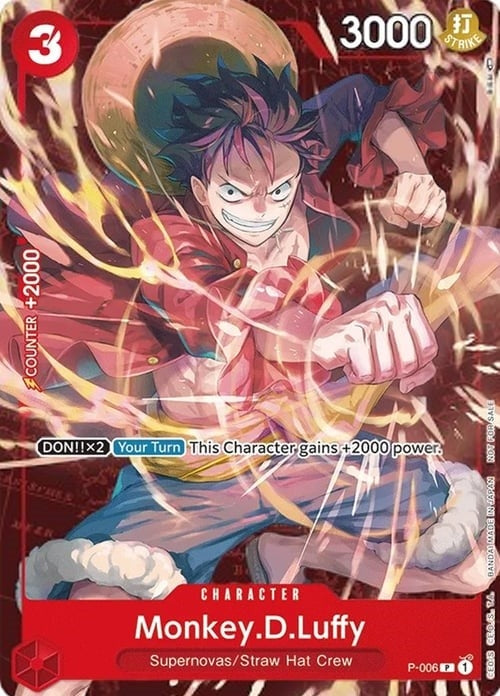 Image for Monkey.D.Luffy - P-006 (Retail Promo) (One Piece Promotion Cards) (P-006) - One Piece Card Game