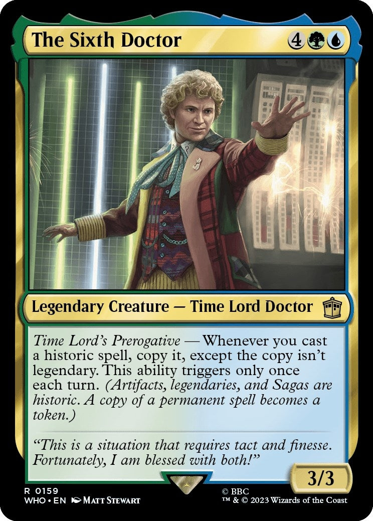 Image for The Sixth Doctor (Universes Beyond: Doctor Who) (159) - Magic: The Gathering