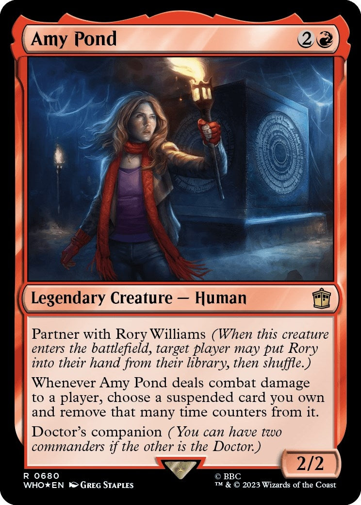 Image for Amy Pond (Surge Foil) (Universes Beyond: Doctor Who) (680) - Magic: The Gathering