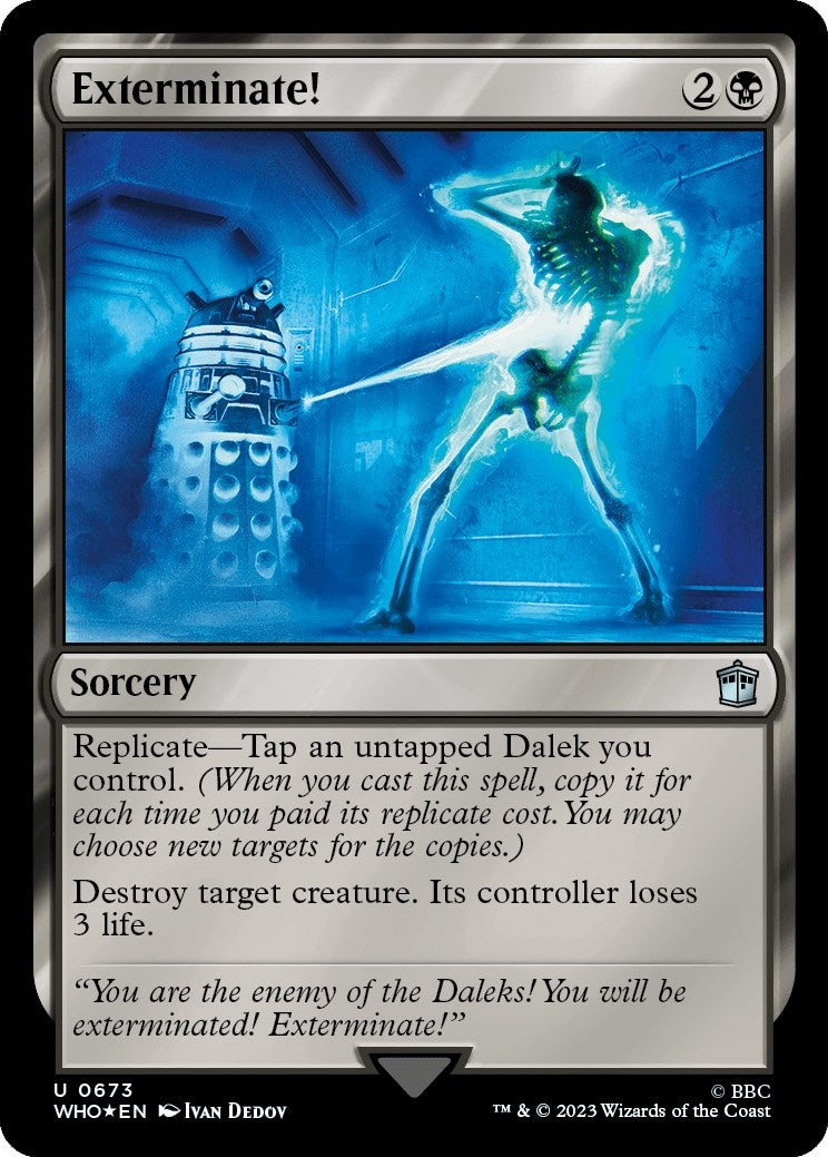 Image for Exterminate! (Surge Foil) (Universes Beyond: Doctor Who) (673) - Magic: The Gathering