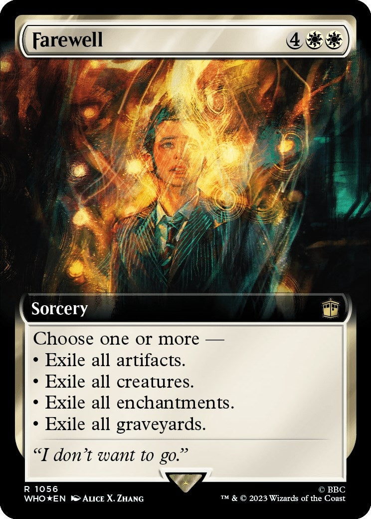 Image for Farewell (Extended Art) (Surge Foil) (Universes Beyond: Doctor Who) (1056) - Magic: The Gathering