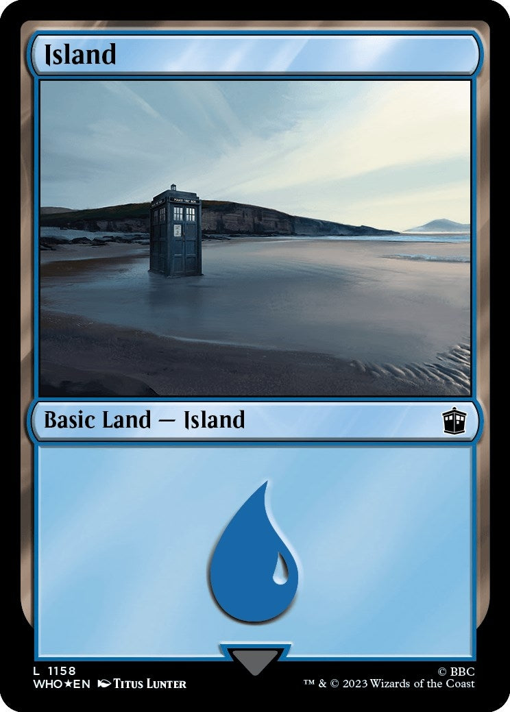 Image for Island (1158) (Surge Foil) (Universes Beyond: Doctor Who) (1158) - Magic: The Gathering