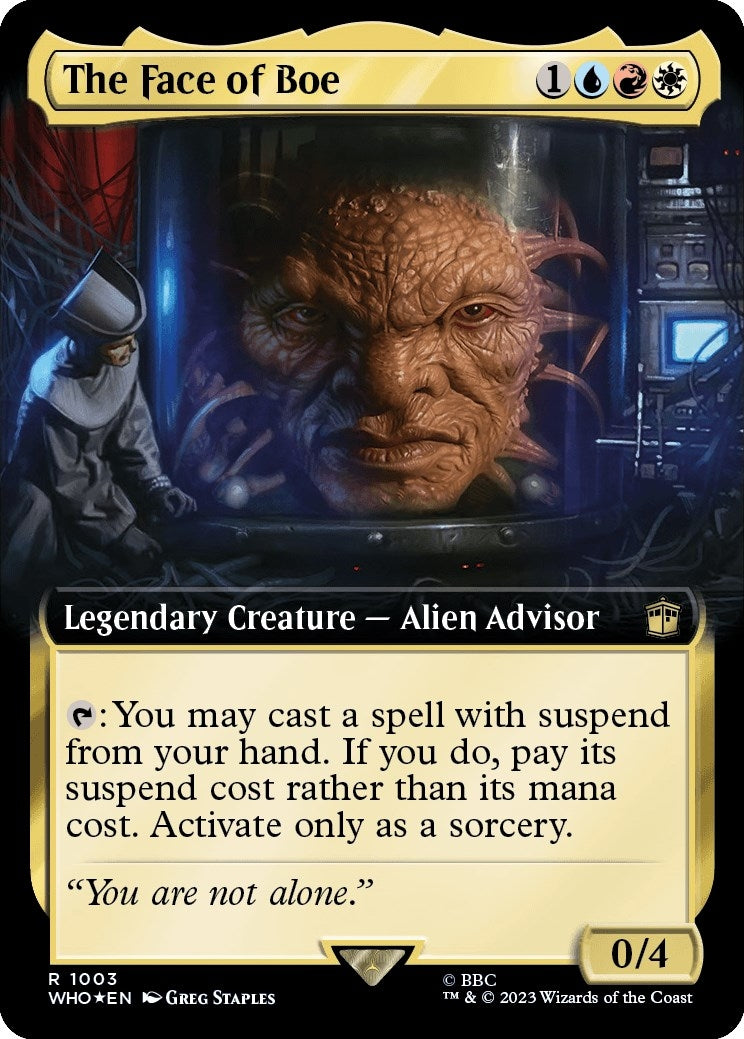 Image for The Face of Boe (Extended Art) (Surge Foil) (Universes Beyond: Doctor Who) (1003) - Magic: The Gathering