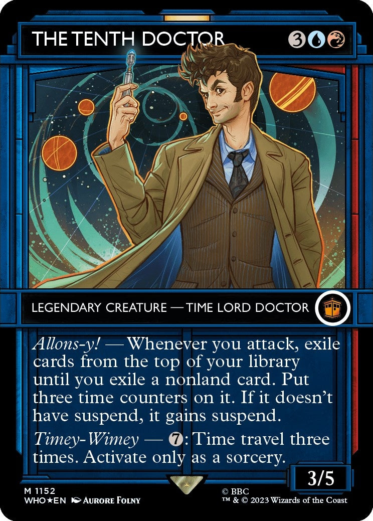Image for The Tenth Doctor (Showcase) (Surge Foil) (Universes Beyond: Doctor Who) (1152) - Magic: The Gathering