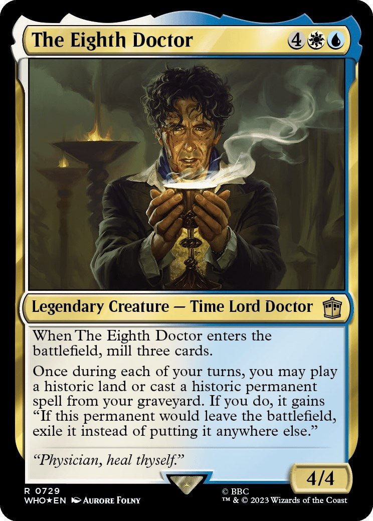 Image for The Eighth Doctor (Surge Foil) (Universes Beyond: Doctor Who) (729) - Magic: The Gathering