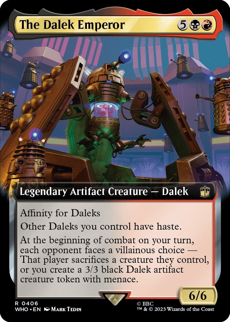 Image for The Dalek Emperor (Extended Art) (Universes Beyond: Doctor Who) (406) - Magic: The Gathering