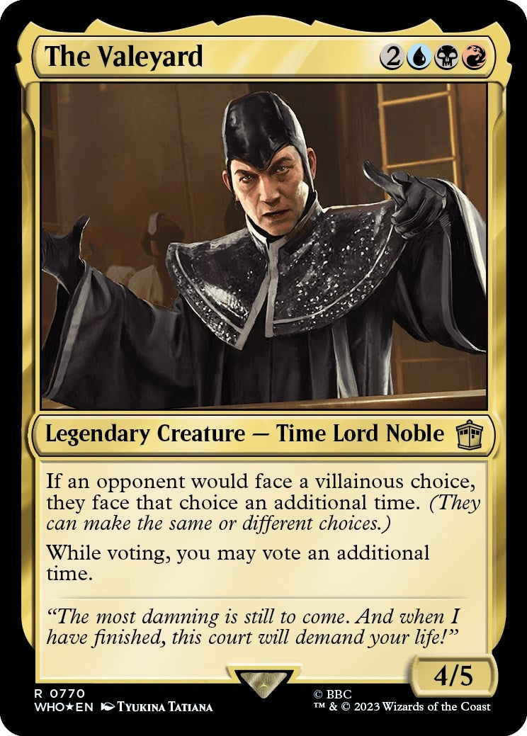 Image for The Valeyard (Surge Foil) (Universes Beyond: Doctor Who) (770) - Magic: The Gathering