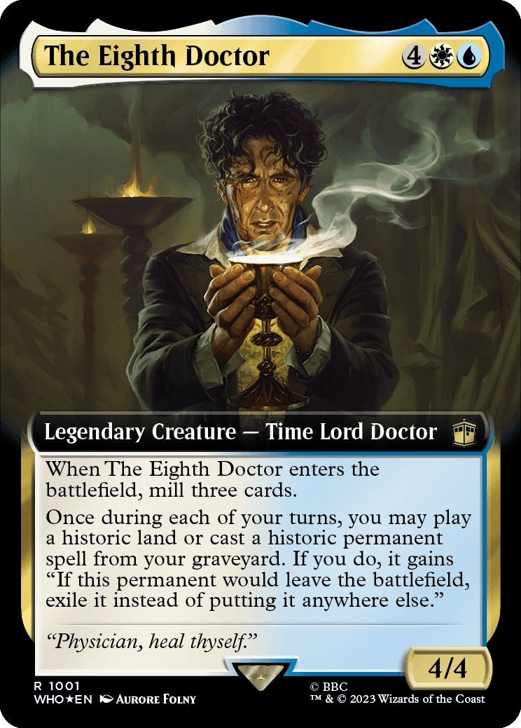 Image for The Eighth Doctor (Extended Art) (Surge Foil) (Universes Beyond: Doctor Who) (1001) - Magic: The Gathering