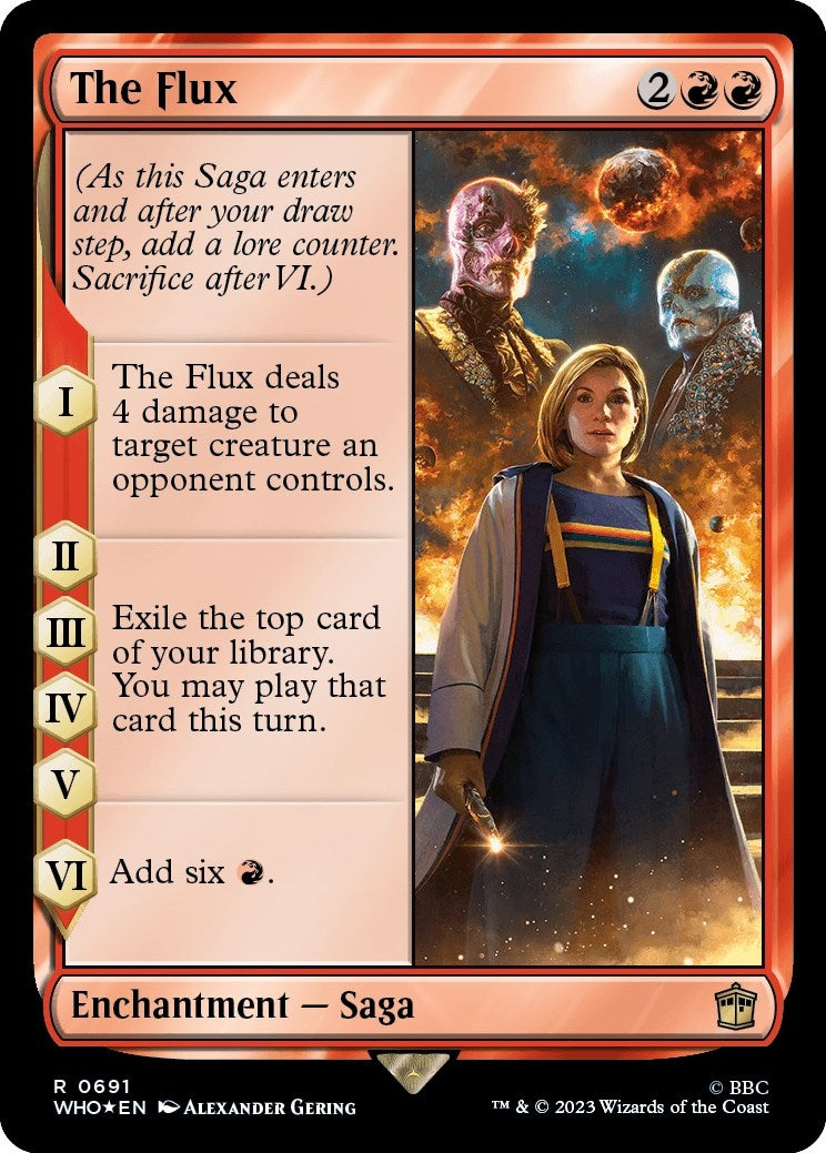 Image for The Flux (Surge Foil) (Universes Beyond: Doctor Who) (691) - Magic: The Gathering