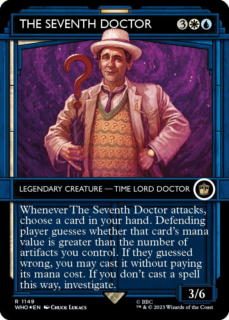 Image for The Seventh Doctor (Showcase) (Surge Foil) (Universes Beyond: Doctor Who) (1149) - Magic: The Gathering