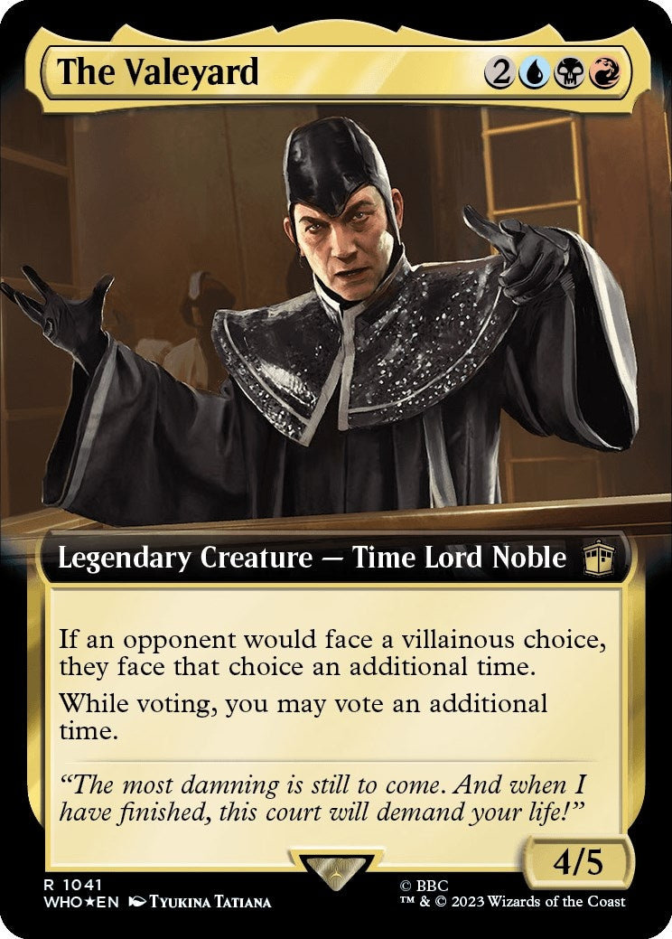 Image for The Valeyard (Extended Art) (Surge Foil) (Universes Beyond: Doctor Who) (1041) - Magic: The Gathering