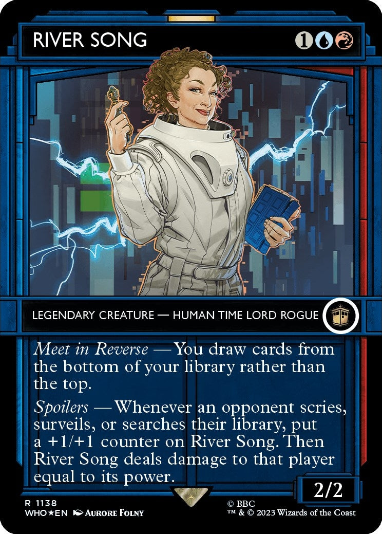 Image for River Song (Showcase) (Surge Foil) (Universes Beyond: Doctor Who) (1138) - Magic: The Gathering