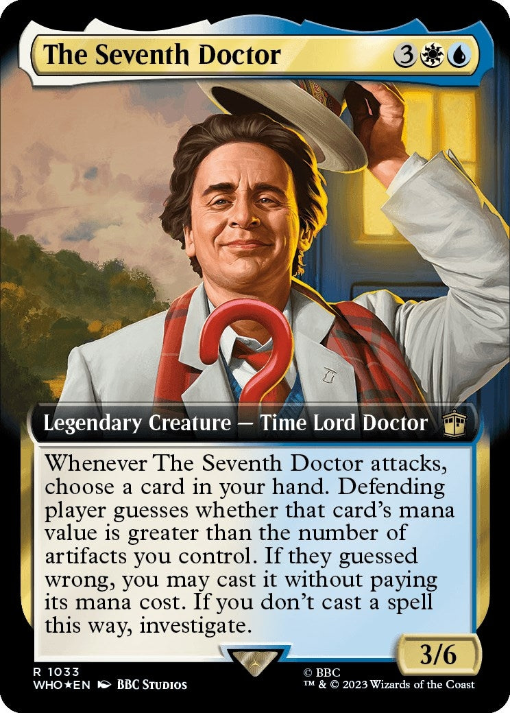 Image for The Seventh Doctor (Extended Art) (Surge Foil) (Universes Beyond: Doctor Who) (1033) - Magic: The Gathering