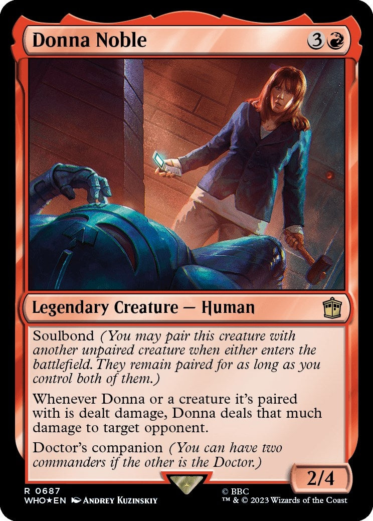Image for Donna Noble (Surge Foil) (Universes Beyond: Doctor Who) (687) - Magic: The Gathering
