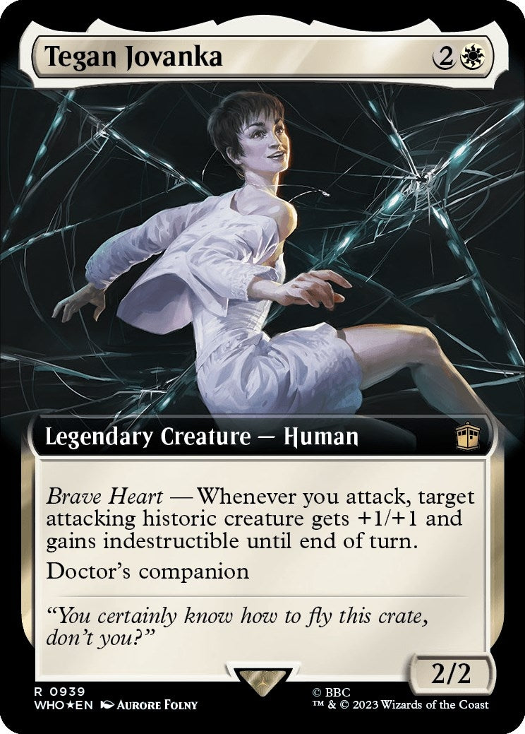 Image for Tegan Jovanka (Extended Art) (Surge Foil) (Universes Beyond: Doctor Who) (939) - Magic: The Gathering