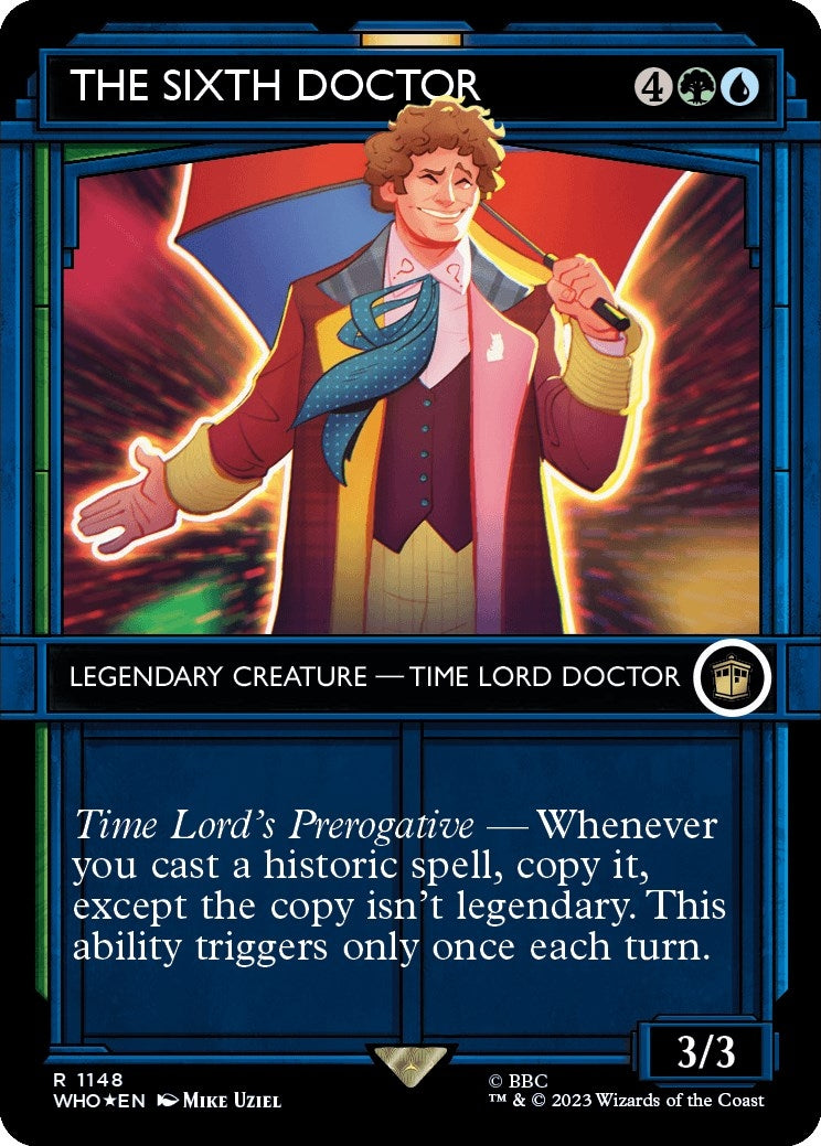 Image for The Sixth Doctor (Showcase) (Surge Foil) (Universes Beyond: Doctor Who) (1148) - Magic: The Gathering